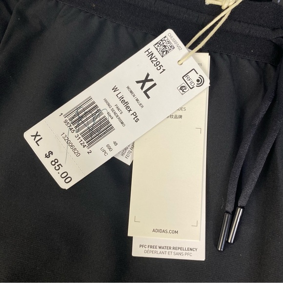 Adidas Terrex Liteflex Hiking Pants Womens Size XL Black Water Repellent - Picture 8 of 16